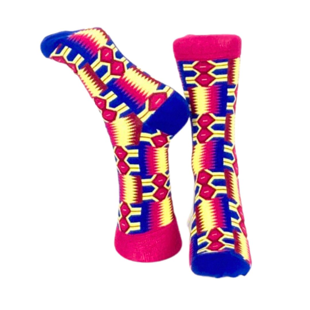 African Print Woven Socks
