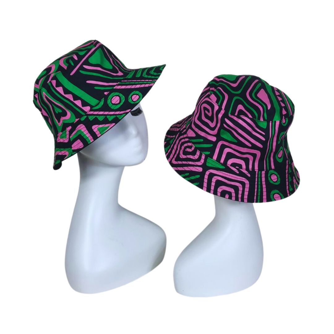 African Print Bucket Hats