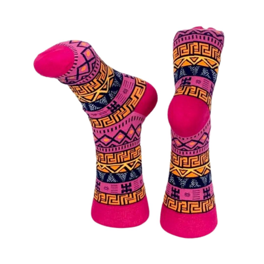 African Print Woven Socks