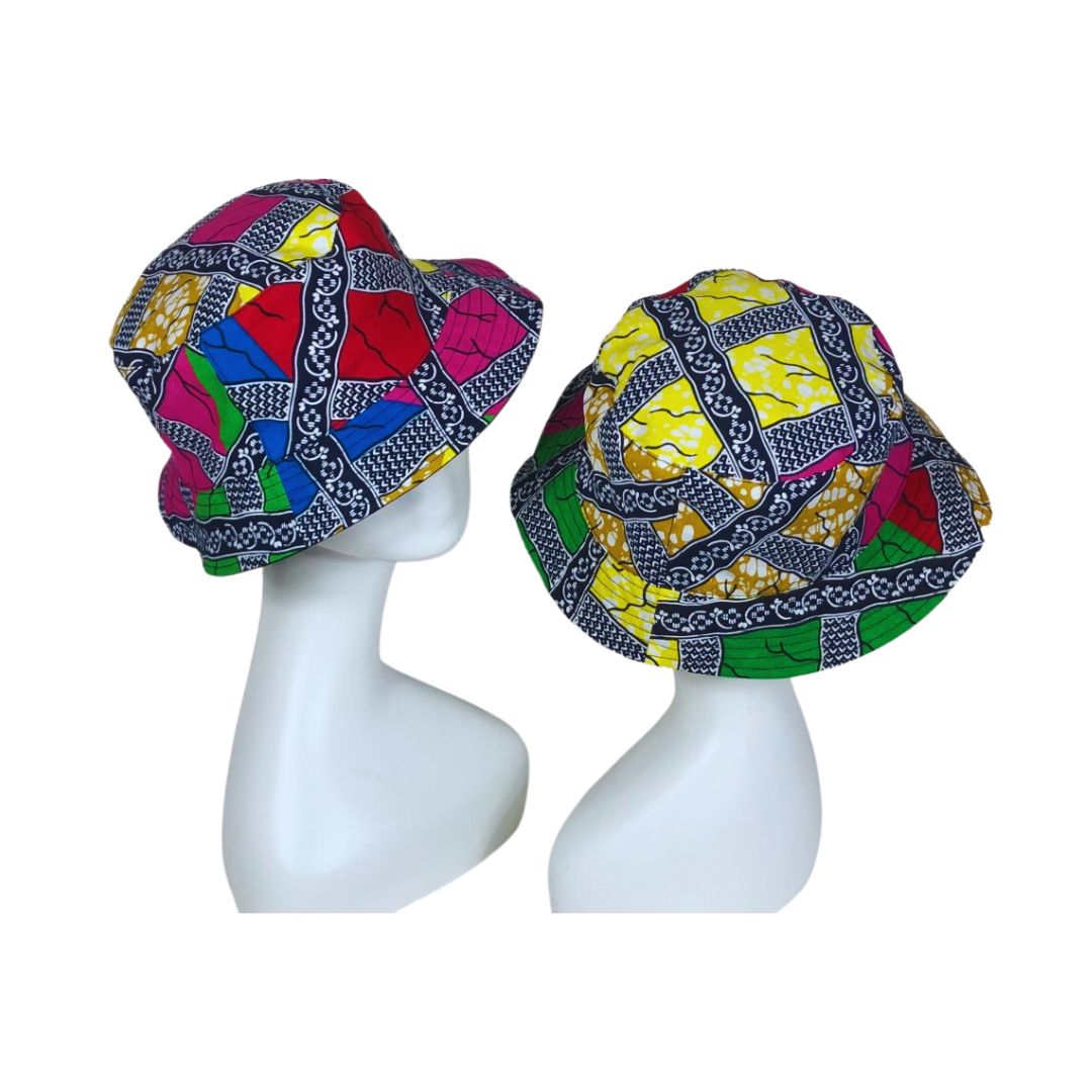 African Print Bucket Hats