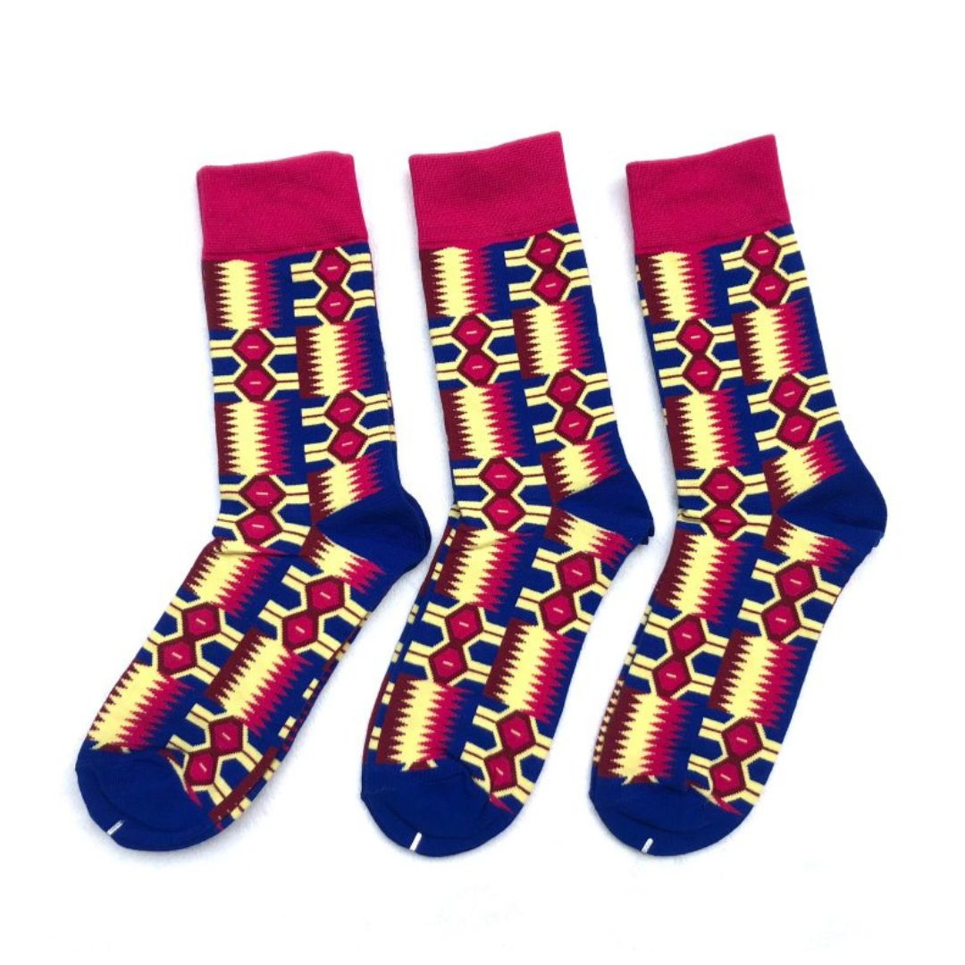 African Print Woven Socks