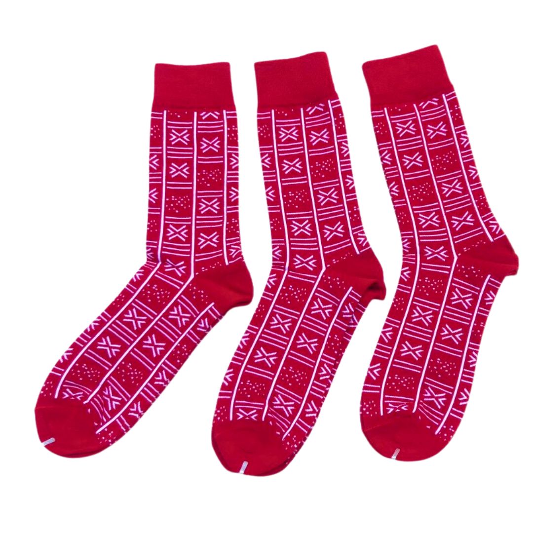 African Print Woven Socks