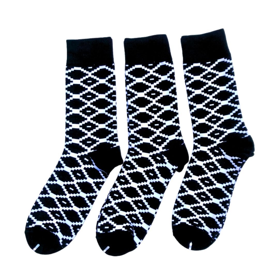African Print Woven Socks