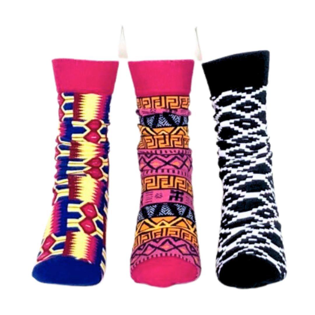 African Print Woven Socks