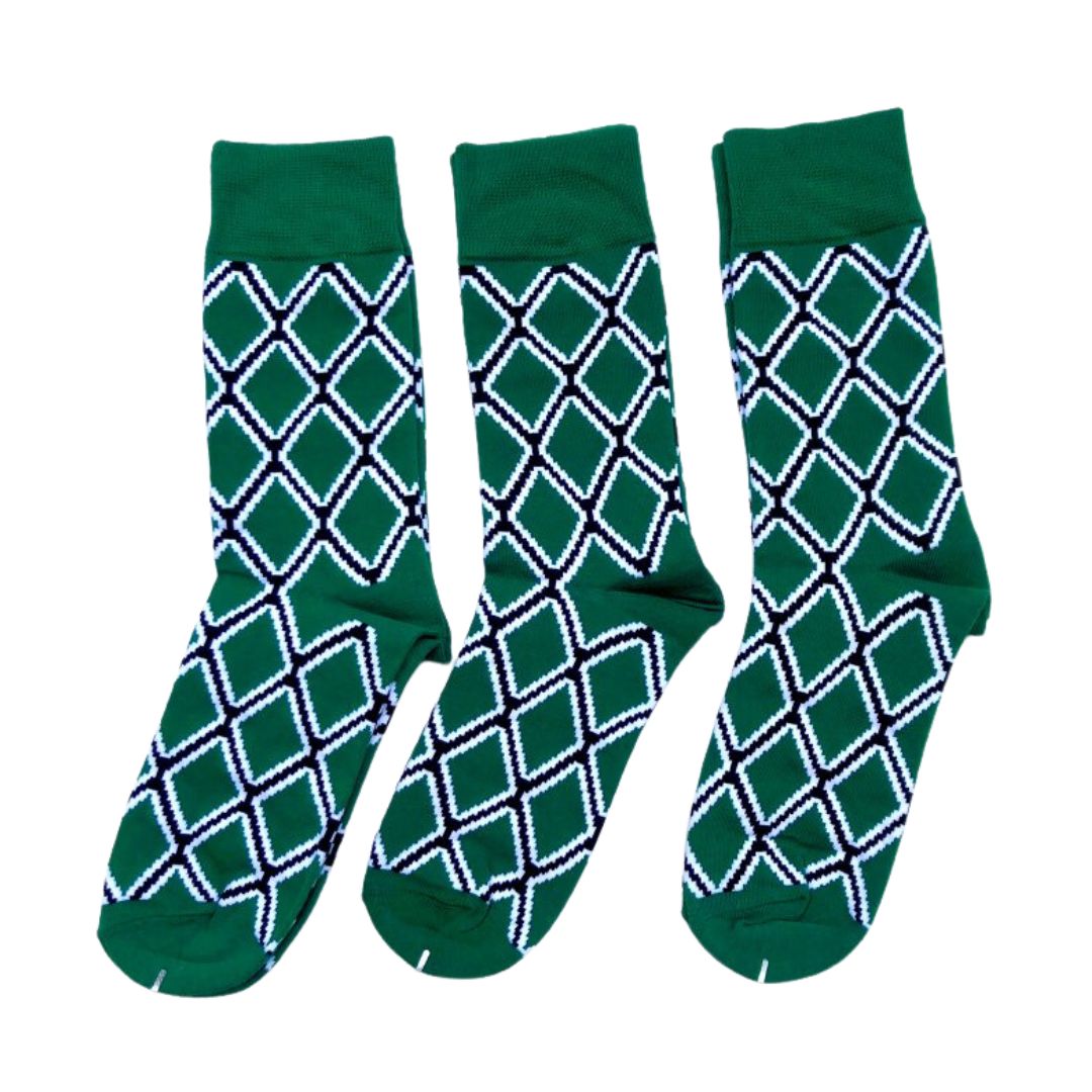 African Print Woven Socks