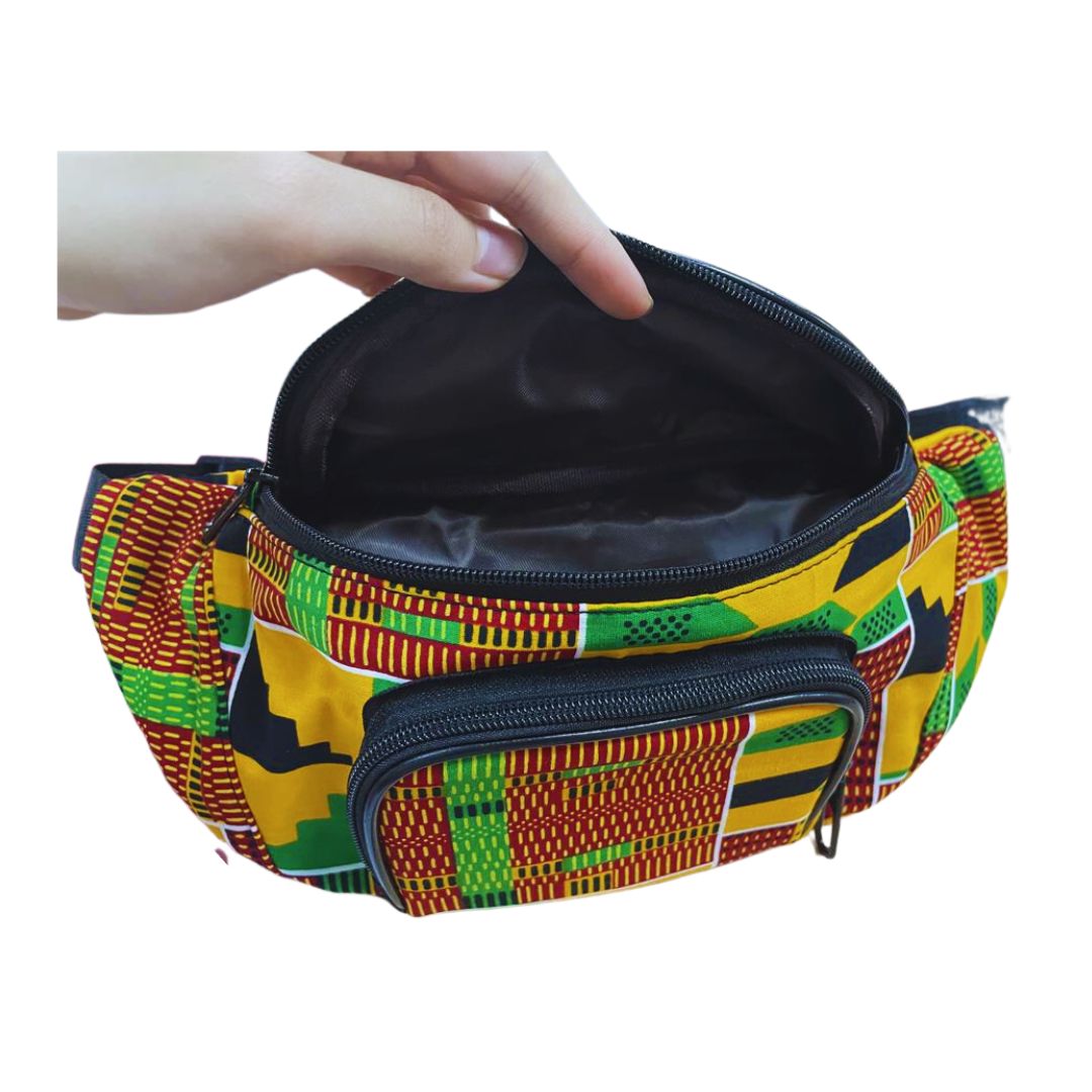 African Print Waist Bags