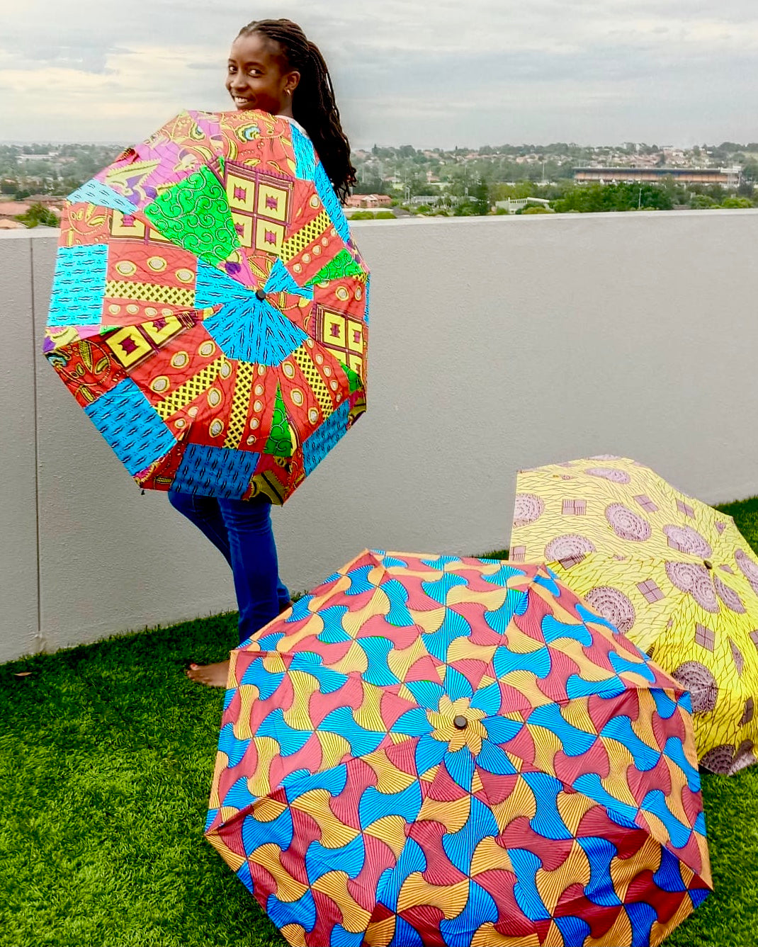 Rain or Shine Umbrella | Kente Inspo