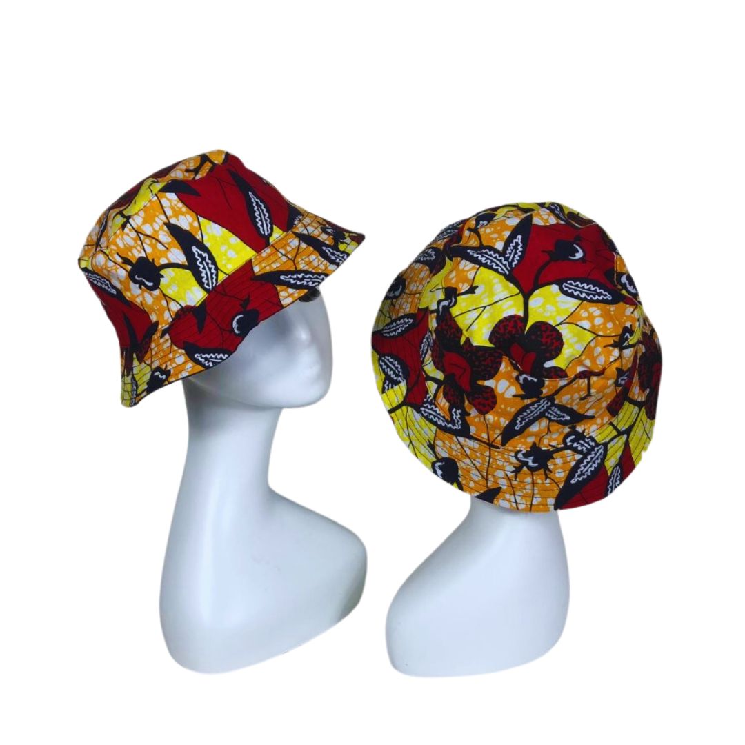 African Print Bucket Hats