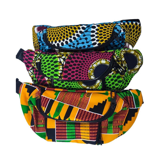 African Print Waist Bags